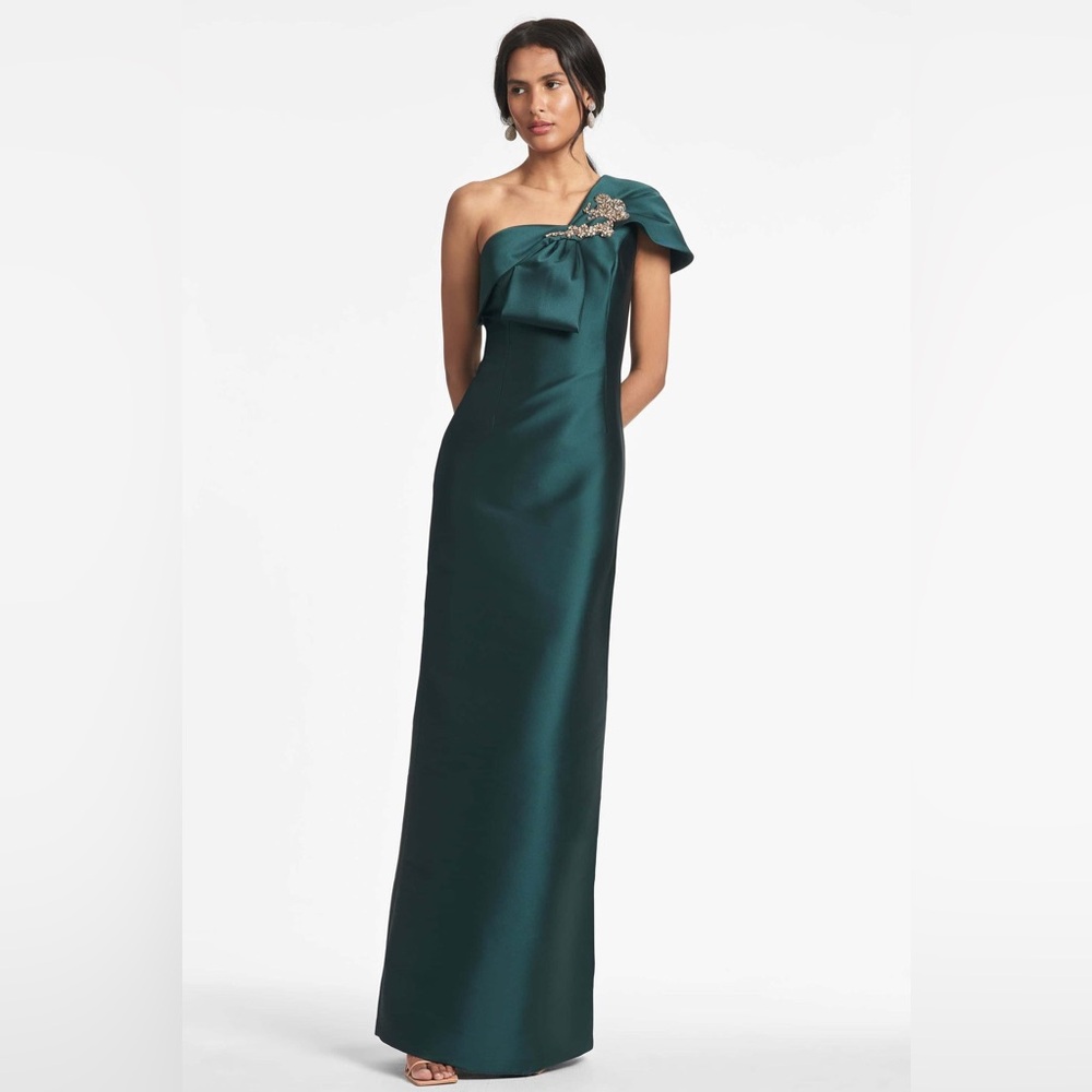 Sachin + Babi Ines Gown - Forest Green